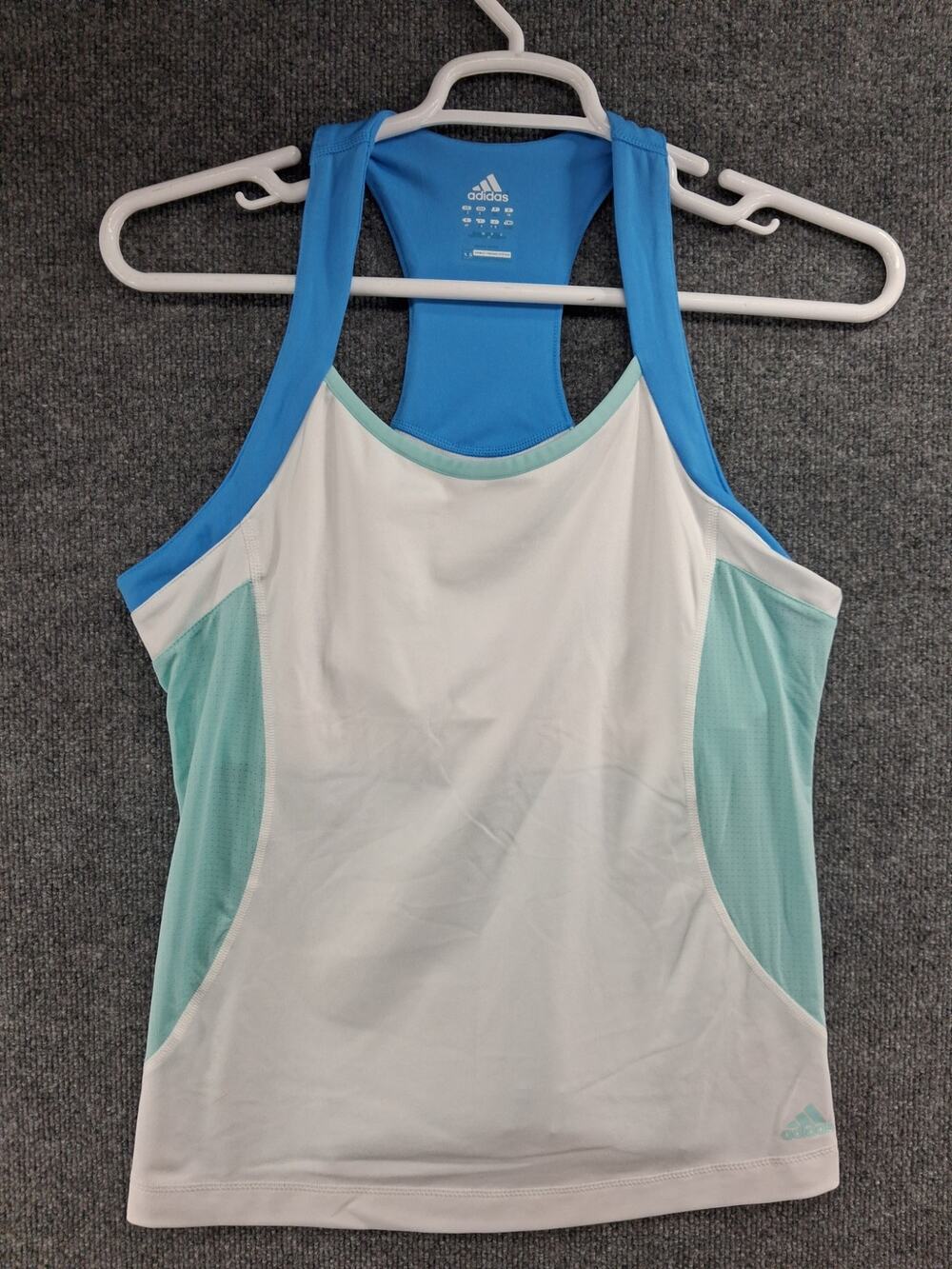 Adidas ATS Cool RacerBack Tank Top Womens XL Built In Bra Workout Yogo